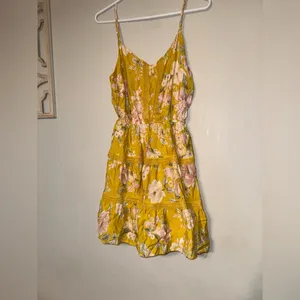 Blu Pepper Yellow Floral Print Dress thumbnail 3