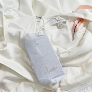 Lulus Eternally Loved White Cutout Satin Off-the-Shoulder Maxi Dress size S NWT thumbnail 3