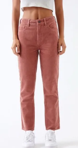 PacSun Pink Corduroy Mom Jeans thumbnail 1