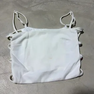 Beginning boutique super lonely White Strappy Crop Top thumbnail 1