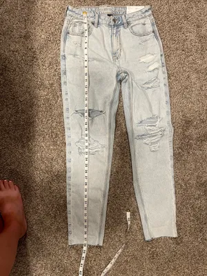 American Eagle Super High-Rise Mom Jean Strigid Size 2 NWT thumbnail 9