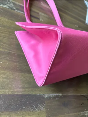 Vintage Kate Spade Pink Nylon Shoulder Bag Icon Sam Barbie Y2K Logo Coquette thumbnail 12