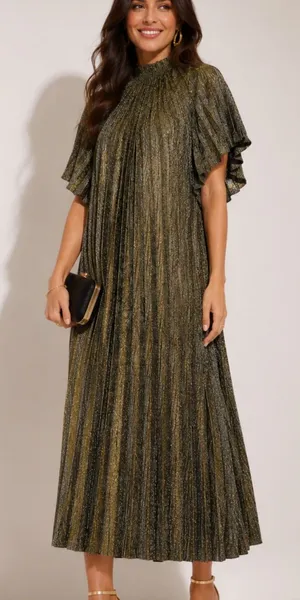 Tuckernuck Grecian Gold Sevyn Dress NWT S thumbnail 1