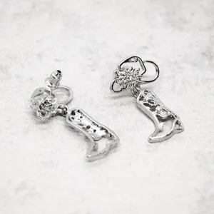 Kentucky Derby Cowgirl Boot Earrings thumbnail 3