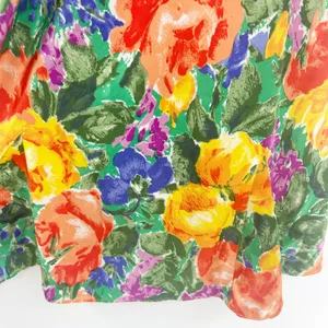 Victoria's Secret Vintage Gold Label 90s Vibrant Floral‎ Print Mini Slip Dress S thumbnail 5