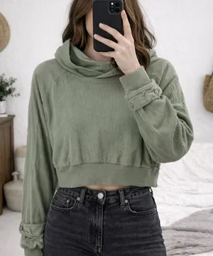 Free People Movement All The Way Pullover Hoodie Sz XS thumbnail 1