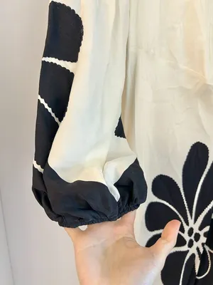 Farm Rio Black Palermo Cut Out Maxi Dress Vacation Tropical Resort Wear Size M thumbnail 14