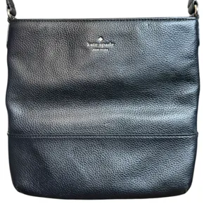 Kate Spade Black Pebbled Leather Crossbody Purse thumbnail 3