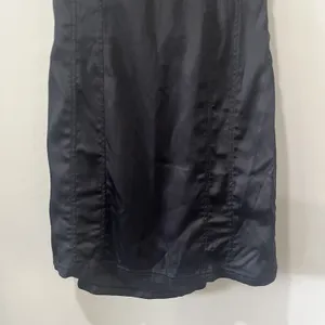 ZARA Women's Black Halter Tie Neck Mini Dress Medium LBD NEW‎ SHORT POLYESTER thumbnail 3