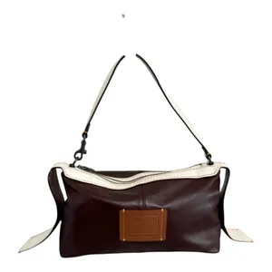 COACH 1941 Bandit Hobo Bag Leather Oxblood Burgundy/Ivory Pouch - Good Condition thumbnail 2