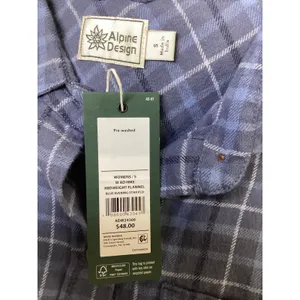 Alpine Design Womens Hike Midweight Flannel Blue Evening Star Plaid S ADW24300 thumbnail 5
