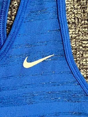 Womens XL Nike Dri Fit Athletic/Casual Tank Top- Blue thumbnail 4
