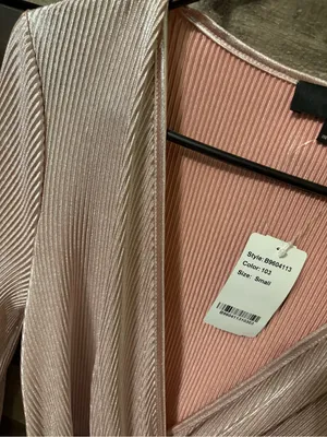 Pink Pleated Women's Dress Size undefined thumbnail 2