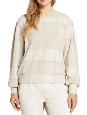 Alpine Design Relaxed Fit Crewneck Tan &‎ Cream Sweater Large thumbnail 1