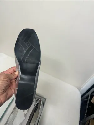 Array Silver Leather Slip On Loafers Size 12 thumbnail 9