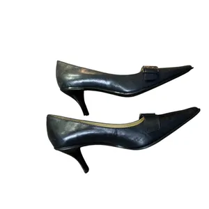Joan & David Leather Pointy Toe Pumps Womens 8M Blue Circa 365 CJCalliope Y2K thumbnail 4