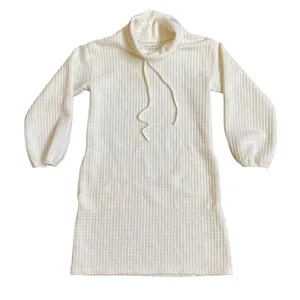 Max‎ Studio Women's Waffle Knit Cowl Neck Casual Dress Ivory XS - New thumbnail 1
