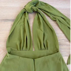 Meshki Maxi Dress Halter Gianna Size S Olive Green thumbnail 4