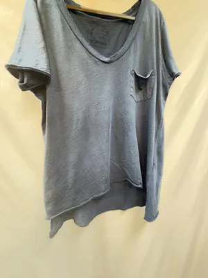 Free People We the Free Scoop Neck Pocket Tee size Large thumbnail 3