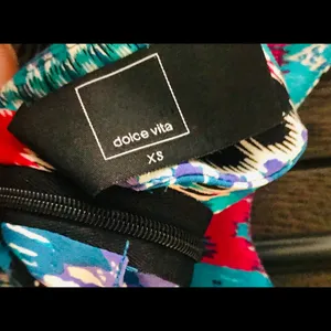 Dolce Vita Blue Multicolored Dress Sz XS thumbnail 4