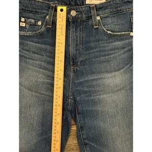 AG‎ Adriano Goldschmied Farrah Boot Crop High Rise Distressed Fray Jeans Size 27 thumbnail 8