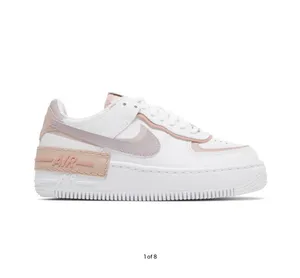 Nike pink and purple air force 1 size 10 thumbnail 1