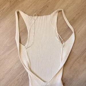 Edit By Nine Open Back Knit Dress White thumbnail 3