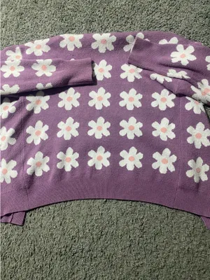 Willow wind floral cardigan size small Purple thumbnail 6