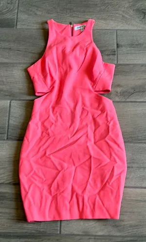 Elizabeth and James pink cutout dress thumbnail 1