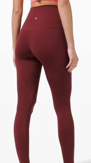 Lululemon Purple Maroon High Rise‎ Leggings thumbnail 1