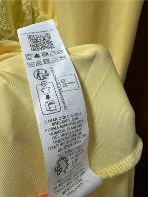 ASOS Cami Strap Lace Panel Maxi Dress Ruffle Detail Pastel Butter Yellow 12 NEW thumbnail 10