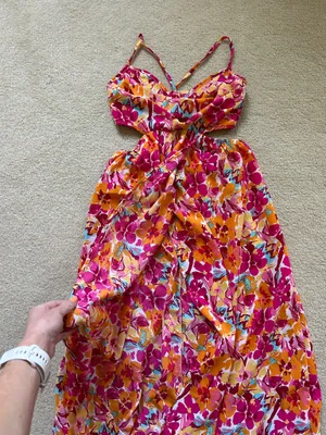 Shein Maxi Dress Floral Print thumbnail 5