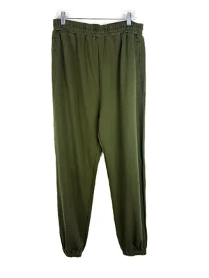 NWOT Naked Wardrobe Relaxed Joggers Sweatpants Olive Green Size XL NEW thumbnail 2