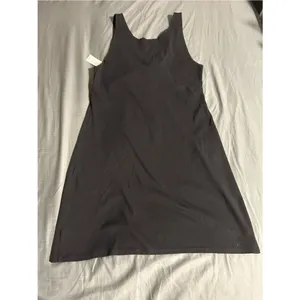 aerie Black Ribbed Twist-Front Mini Dress Size XL thumbnail 5