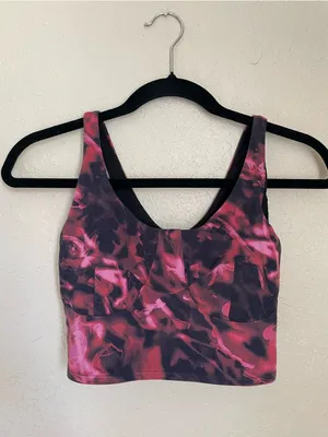Lululemon Nulu Front Darting Yoga Bra Size 6 Intensity Pink Blossom Multi thumbnail 5
