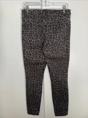 GOOD AMERICAN Good Legs Skinny Jeans Gray Animal Print Women’s 10 / 30 thumbnail 6