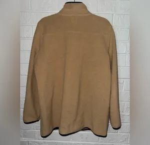 J.CREW women’s Piped sherpa coat sz L ✨ thumbnail 4