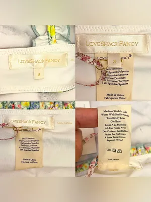 LoveShackFancy Annika Ruffle Bikini Daydream Multi Small NWT thumbnail 5