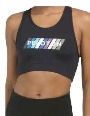 Peloton Sports Bra Black Racerback Athletic Pace High Neck Womens‎ Size Small thumbnail 1