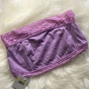 Free People Lace Bandeau Light Purple thumbnail 5