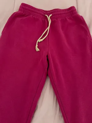 Out from Under pink Fuchsia Drawstring Jogger Pants sweatpants, size XS pockets thumbnail 6