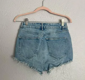 light wash cut off distressed mini jean shorts 4 thumbnail 7