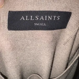 ALL‎ SAINTS Taupe Crew Neck Long Sleeve Sweater Lightweight thumbnail 6