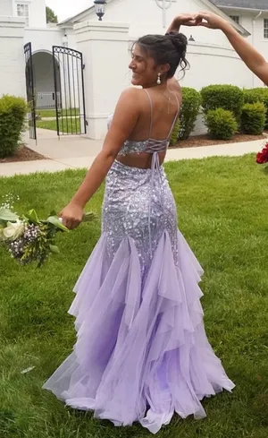Purple Prom Dress thumbnail 1