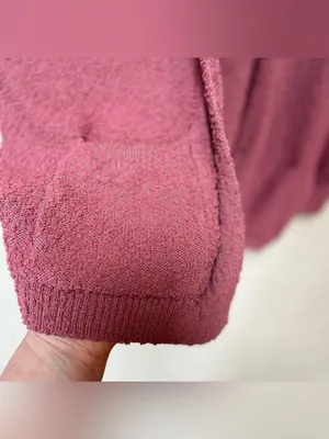 Dreamers Pink Oversized Cardigan S Cozy Slouchy Soft Girl Open Front Sweater thumbnail 3