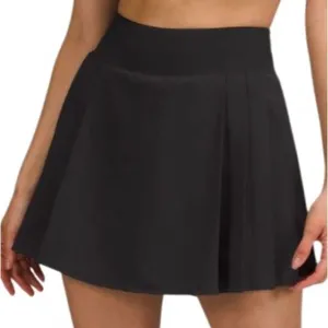 Lululemon Side-Pleat High-Rise Tennis Skirt Black size 4 thumbnail 1