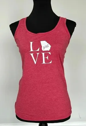 Source Unknown Gilden‎ Georgia "Love Y'all" Tank Top Sz SM thumbnail 1