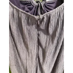Lulus Dusty Purple Plisse‎ O-Ring Cutout Maxi Dress Womens Medium Smocked Back thumbnail 9
