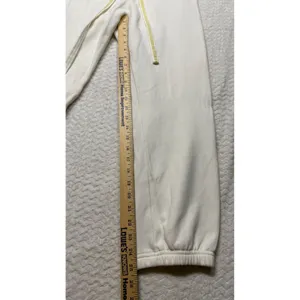 Victoria's Secret PINK White Sequin Love Pink Jogger Sweatpants M y2k Gold Logo thumbnail 4