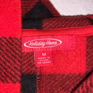 Holiday home red plaid winter matching one piece pajamas thumbnail 5